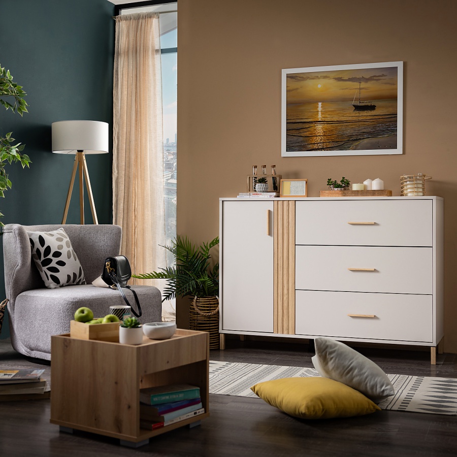 Kombinovaná komoda katharos - béžová/dub artisan.

 

Komody sú základom domova.

 

Rozmery kombinovanej komody Katharos sú 125x90x40cm (š, v, h).

 

Všetky produkty z kolekcie Katharos nájdete nižšie v súvisiacich produktoch.