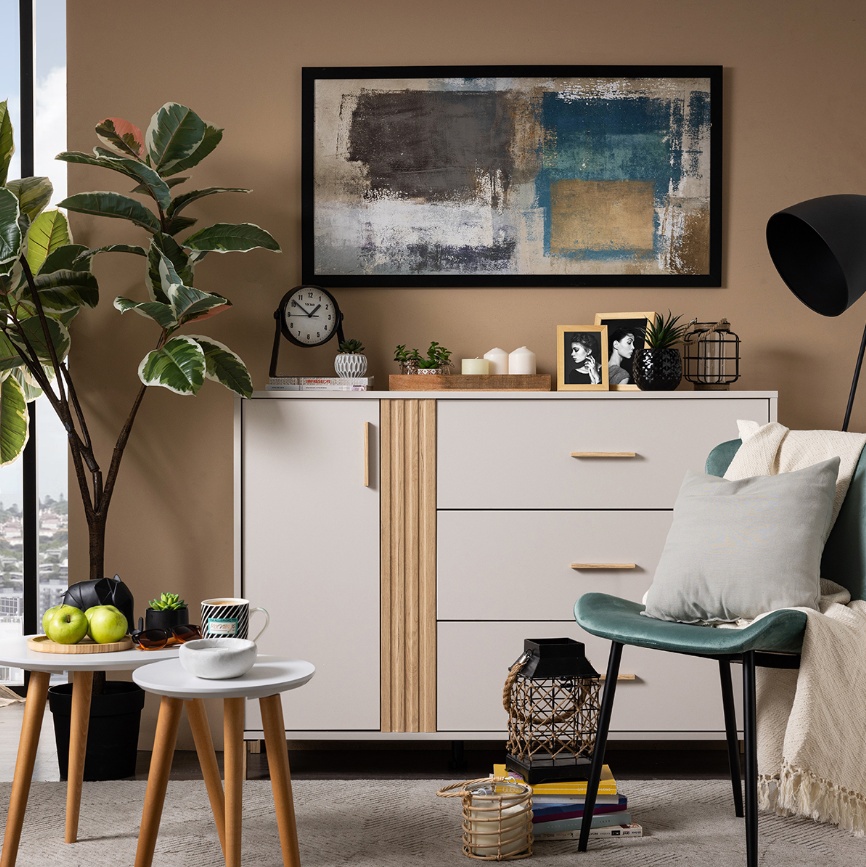 Kombinovaná komoda katharos - béžová/dub artisan.

 

Komody sú základom domova.

 

Rozmery kombinovanej komody Katharos sú 125x90x40cm (š, v, h).

 

Všetky produkty z kolekcie Katharos nájdete nižšie v súvisiacich produktoch.