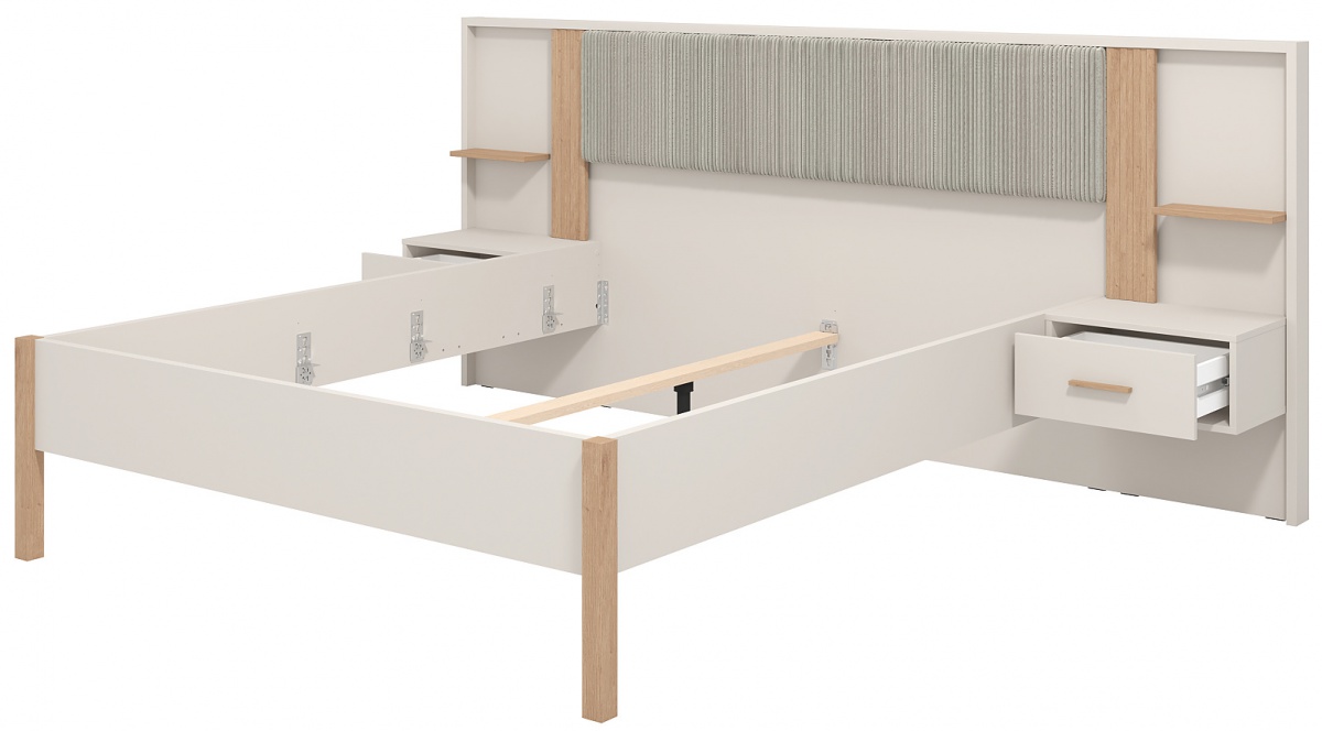 Manželská posteľ 160x200cm deluxe katharos - béžová/dub artisan.

 

Manželská posteľ, ktorá je taká pohodlná, až je to na zbláznenie?

 

Rozmery manželskej postele 160x200cm DELUXE Katharos sú 268x115x210,5cm (š, v, h).

 

Všetky produkty z kolekcie Katharos nájdete nižšie v súvisiacich produktoch.