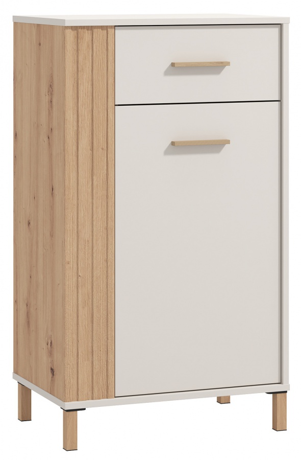 Predsieňová komoda katharos - béžová/dub artisan.

 

Nízku predsieňovú komodu využijete ako na čiapky, šály či iné doplnky, ale z priestoru za dvierkami môžete ľahko vytvoriť botník.

 

Rozmery predsieňovej komody Katharos sú 59,5x103,5x40cm (š, v, h).

 

Všetky produkty z kolekcie Katharos nájdete nižšie v súvisiacich produktoch.