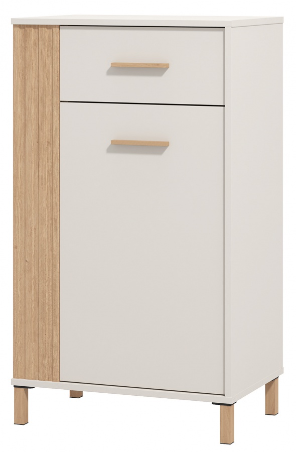 Predsieňová komoda katharos - béžová/dub artisan.

 

Nízku predsieňovú komodu využijete ako na čiapky, šály či iné doplnky, ale z priestoru za dvierkami môžete ľahko vytvoriť botník.

 

Rozmery predsieňovej komody Katharos sú 59,5x103,5x40cm (š, v, h).

 

Všetky produkty z kolekcie Katharos nájdete nižšie v súvisiacich produktoch.