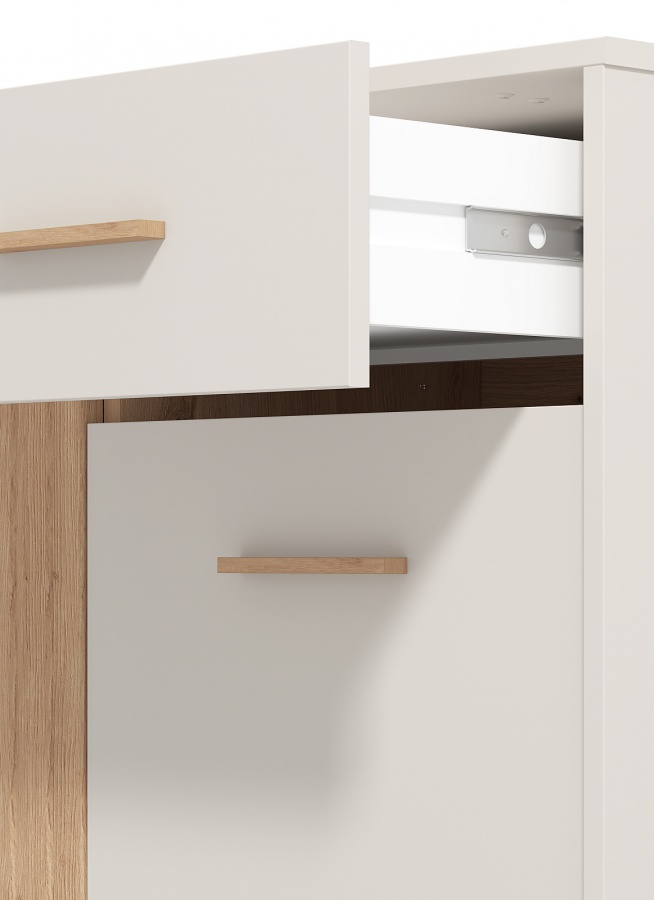 Predsieňová komoda katharos - béžová/dub artisan.

 

Nízku predsieňovú komodu využijete ako na čiapky, šály či iné doplnky, ale z priestoru za dvierkami môžete ľahko vytvoriť botník.

 

Rozmery predsieňovej komody Katharos sú 59,5x103,5x40cm (š, v, h).

 

Všetky produkty z kolekcie Katharos nájdete nižšie v súvisiacich produktoch.