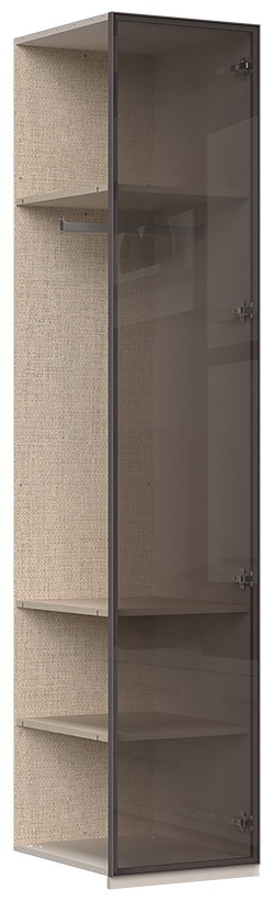 Dodatočná jednodverová presklená skriňa baptiste - béžová.

 

Dodatočná šatníková skriňa je malá a úzka, ale aj tak perfektne poslúži.

 

Táto skriňa slúži na kombinovanie s týmito skriňami:


	Jednodverová šatníková skriňa Baptiste
	Dvojdverová šatníková skriňa Baptiste
	Dvojdverová šatníková skriňa so zrkadlom Baptiste
	Dvojdverová presklená šatníková skriňa Baptiste
	Dvojdverová šatníková skriňa so zásuvkami Baptiste
	Rohová šatníková skriňa Baptiste


 

Rozmery dodatočnej jednodverovejpresklenej šatníkovej skrine Baptiste sú 45x224x56cm (š, v, h).

 

Všetky produkty z kolekcie Baptiste nájdete nižšie v súvisiacich produktoch.