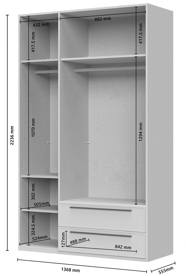 Trojdverová šatníková skriňa so zásuvkami baptiste - béžová.

 

Trojdverová šatníková skriňa je opatrená plnými dvierkami.

 

Rozmery trojdverovej šatníkovej skrine so zásuvkami Baptiste sú 137x224x56cm (š, v, h).

 

Všetky produkty z kolekcie Baptiste nájdete nižšie v súvisiacich produktoch.