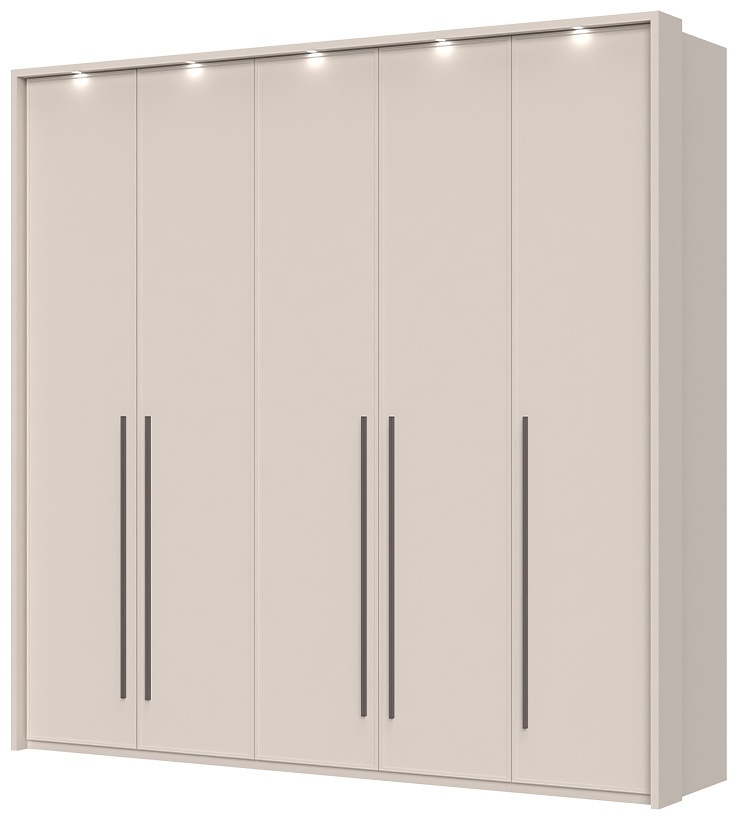 Päťdverová šatníková skriňa s led osvetlením baptiste - béžová.

 

Päťdverová šatníková skriňa je opatrená plnými dvierkami.

 

Rozmery päťdverovej šatníkovej skrine s osvetlením Baptiste sú 232x226x60cm (š, v, h).

 

Všetky produkty z kolekcie Baptiste nájdete nižšie v súvisiacich produktoch.