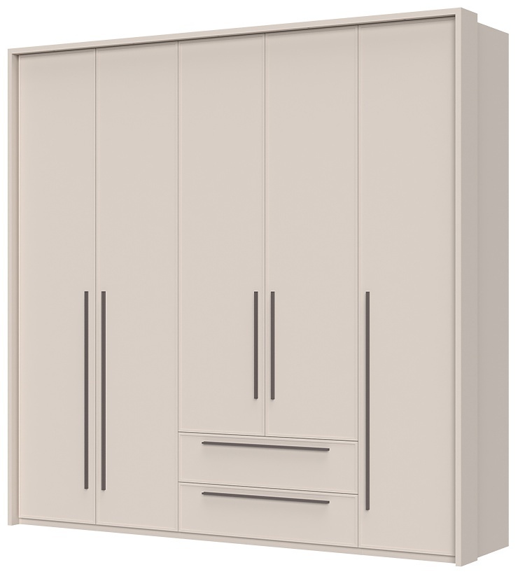 Päťdverová šatníková skriňa so zásuvkami a rámom baptiste - béžová.

 

Päťdverová šatníková skriňa je opatrená plnými dvierkami.

 

Rozmery päťdverovej šatníkovej skrine so zásuvkami a rámom Baptiste sú 232x226x60cm (š, v, h).

 

Všetky produkty z kolekcie Baptiste nájdete nižšie v súvisiacich produktoch.