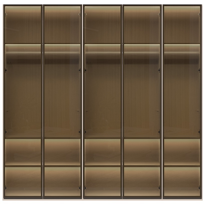 Päťdverová presklená šatníková skriňa baptiste - béžová.

 

Päťdverová šatníková skriňa je vybavená presklenými dvierkami.

 

Rozmery päťdverovej presklenej šatníkovej skrine Baptiste sú 227x224x56cm (š, v, h).

 

Všetky produkty z kolekcie Baptiste nájdete nižšie v súvisiacich produktoch.