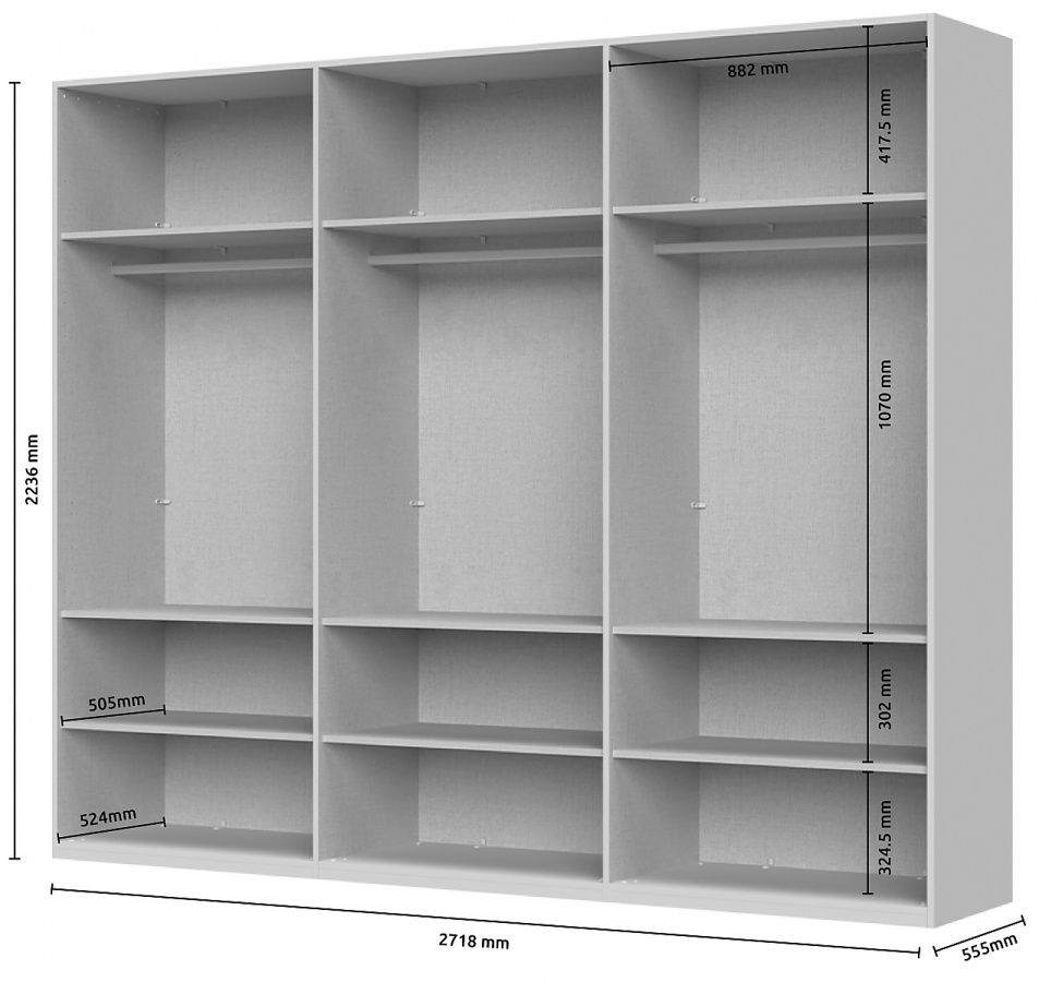 Šesťdverová šatníková skriňa baptiste - béžová.

 

Šesťdverová šatníková skriňa je opatrená plnými dvierkami.

 

Rozmery šesťdverovej šatníkovej skrine Baptiste sú 272x224x56cm (š, v, h).

 

Všetky produkty z kolekcie Baptiste nájdete nižšie v súvisiacich produktoch.