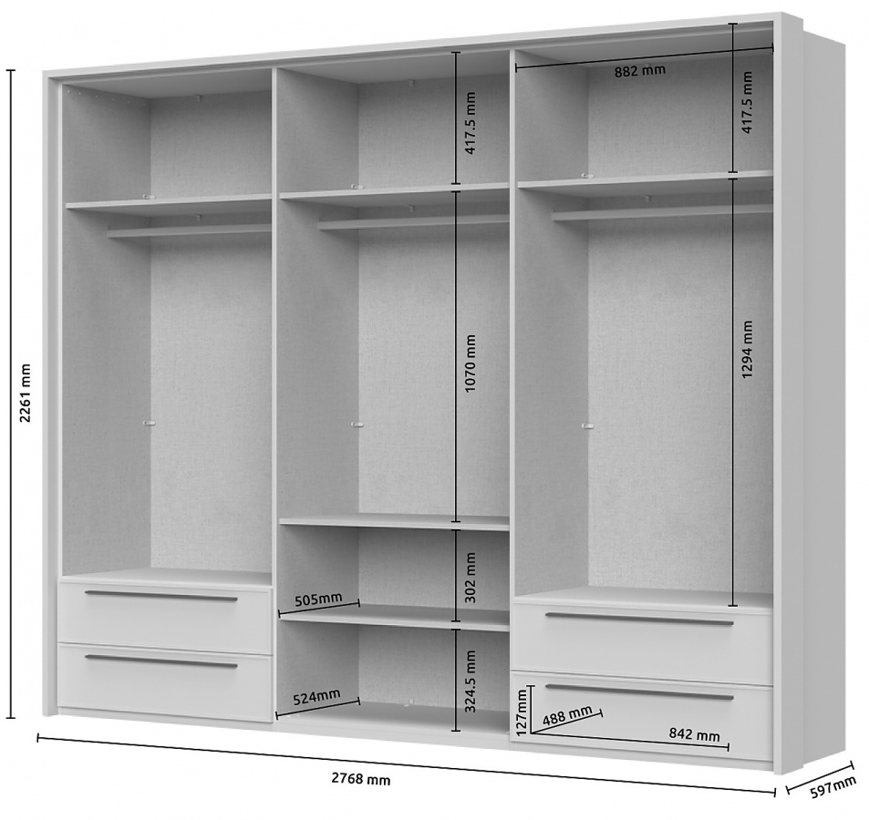 Šesťdverová šatníková skriňa so zásuvkami a rámom ii baptiste - béžová.

 

Šesťdverová šatníková skriňa je opatrená plnými dvierkami.

 

Rozmery šesťdverovej šatníkovej skrine so zásuvkami a rámom II Baptiste sú 277x226x60cm (š, v, h).

 

Všetky produkty z kolekcie Baptiste nájdete nižšie v súvisiacich produktoch.
