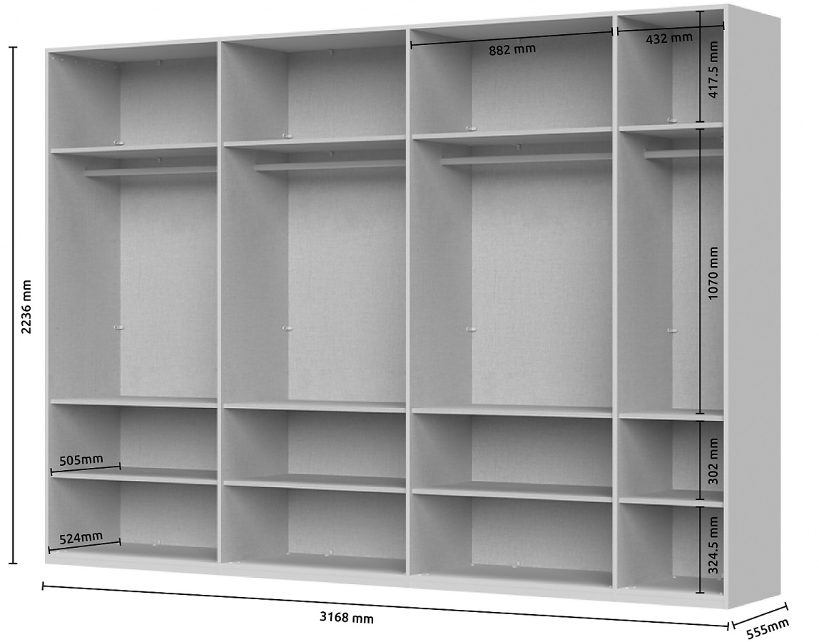 Sedemdverová šatníková skriňa baptiste - béžová.

 

Sedemdverová šatníková skriňa je opatrená plnými dvierkami.

 

Rozmery sedemdverovej šatníkovej skrine Baptiste sú 317x224x56cm (š, v, h).

 

Všetky produkty z kolekcie Baptiste nájdete nižšie v súvisiacich produktoch.