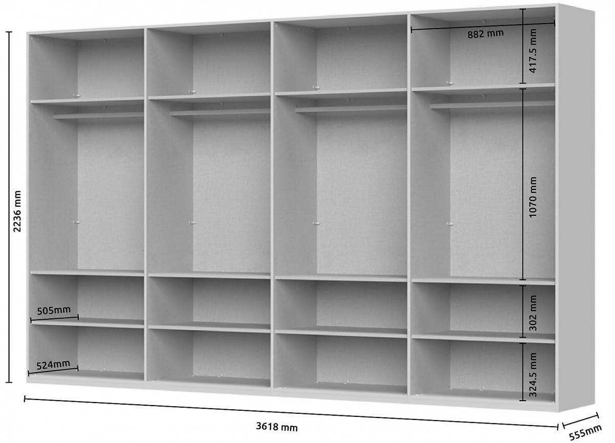 Osemdverová šatníková skriňa baptiste - béžová.

 

Osemdverová šatníková skriňa je opatrená plnými dvierkami.

 

Rozmery osemdverovej šatníkovej skrine Baptiste sú 362x224x56cm (š, v, h).

 

Všetky produkty z kolekcie Baptiste nájdete nižšie v súvisiacich produktoch.