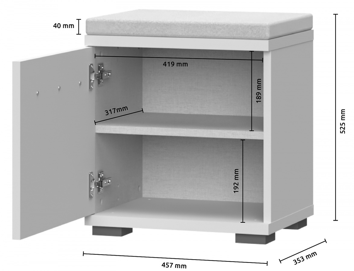 Malý botník s polstrovaním baptiste - béžová.

 

Bojujete v predsieni s každým centimetrom voľného miesta?

 

Rozmery malého botníku s polstrovaním Baptiste sú 46x53x36cm (š, v, h).

 

Všetky produkty z kolekcie Baptiste nájdete nižšie v súvisiacich produktoch.