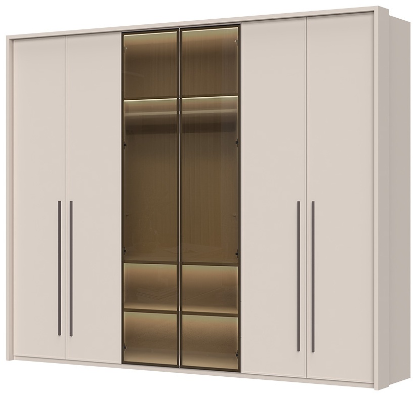 Malá spálňa i baptiste - béžová.

 

Táto manželská posteľ je čalúnená v kvalitnej látke a určite oceníte aj vysoké čelo, ktoré je potiahnuté kombináciou látky a eko-kože.

 

Bez nočného stolíka nie je žiadna spálňa kompletná.

 

Šesťdverová šatníková skriňa je vybavená plnými aj presklenými dvierkami.

 

Malá spálňa I sa skladá z týchto prvkov:


	Čalúnená manželská posteľ s výklopným úložným priestorom 180x200cm Baptiste - 200x120x213cm (š, v, h)
	2x nočný stolík Baptiste - 45x53x40cm (š, v, h)
	Šesťdverová kombinovaná šatníková skriňa s rámom Baptiste - 277x226x60cm (š, v, h)


 

Všetky produkty z kolekcie Baptiste nájdete nižšie v súvisiacich produktoch.