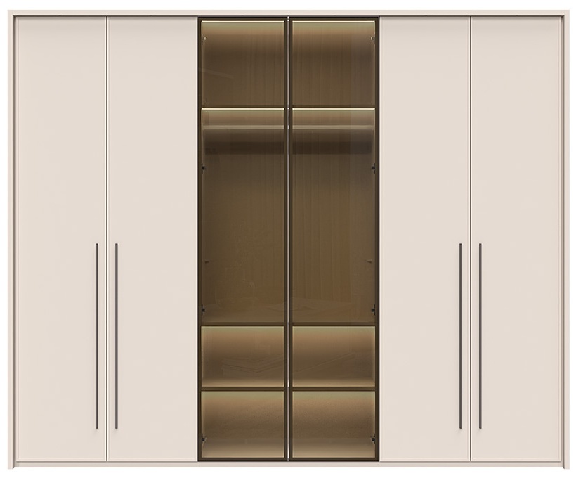 Malá spálňa i baptiste - béžová.

 

Táto manželská posteľ je čalúnená v kvalitnej látke a určite oceníte aj vysoké čelo, ktoré je potiahnuté kombináciou látky a eko-kože.

 

Bez nočného stolíka nie je žiadna spálňa kompletná.

 

Šesťdverová šatníková skriňa je vybavená plnými aj presklenými dvierkami.

 

Malá spálňa I sa skladá z týchto prvkov:


	Čalúnená manželská posteľ s výklopným úložným priestorom 180x200cm Baptiste - 200x120x213cm (š, v, h)
	2x nočný stolík Baptiste - 45x53x40cm (š, v, h)
	Šesťdverová kombinovaná šatníková skriňa s rámom Baptiste - 277x226x60cm (š, v, h)


 

Všetky produkty z kolekcie Baptiste nájdete nižšie v súvisiacich produktoch.