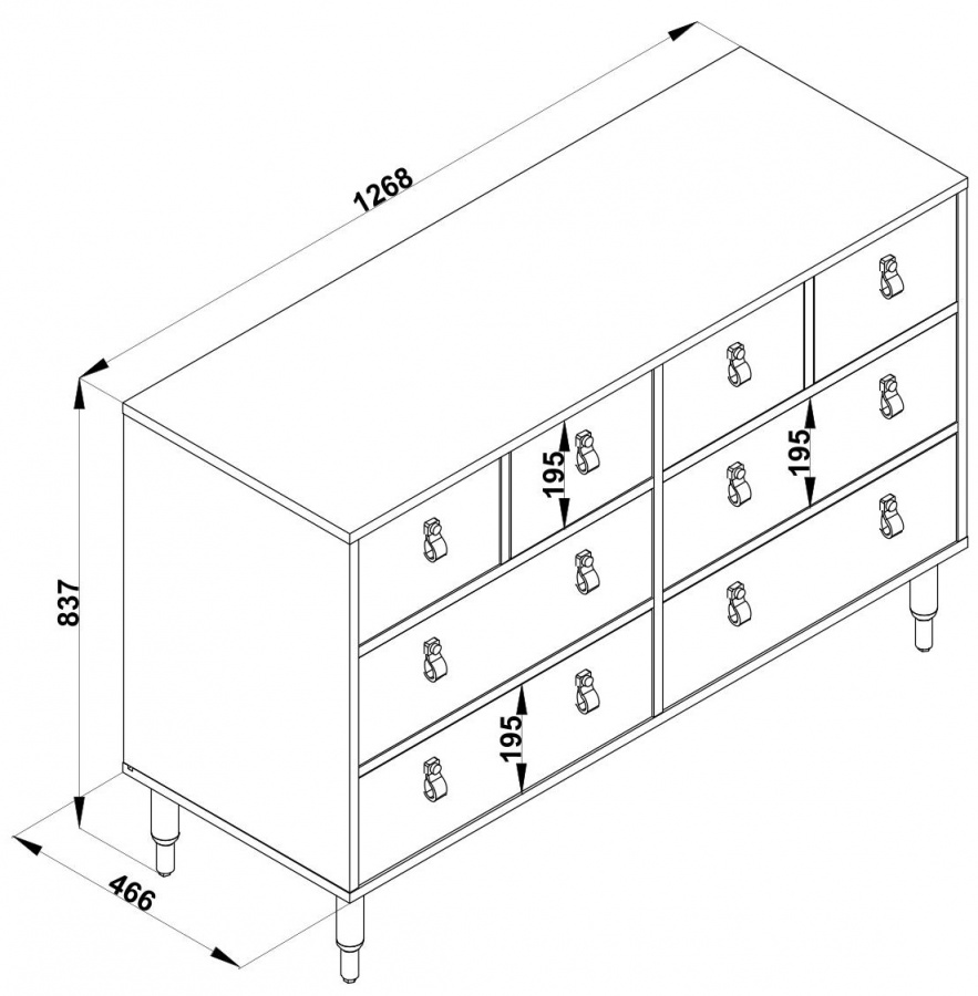 Široká komoda magnus - dub sofia/šedá.

 

Komoda na kovových nôžkach ponúka mnoho úložného priestoru ako na bielizeň, tak aj iné veci, ktoré si potrebujete uložiť.

 

Široká komoda Magnus je vyrobená z lamina 1.

 

Rozmery široké komody Magnus sú 127x84x47cm (š, v, h).

 

Všetky produkty z kolekcie Magnus nájdete nižšie v súvisiacich produktoch.