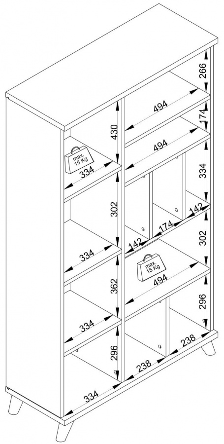 Moderná knižnica brian - dub/biela.

 


Knižnica Brian je parádnym kúskom do izby či obývačky a okrem moderného vzhľadu prináša aj skvelú praktickosť.

 


Rozmery modernej knižnice Brian sú 89x159x34cm (š, v, h).

 

 

Všetky produkty z kolekcie Brian nájdete nižšie v súvisiacich produktoch.