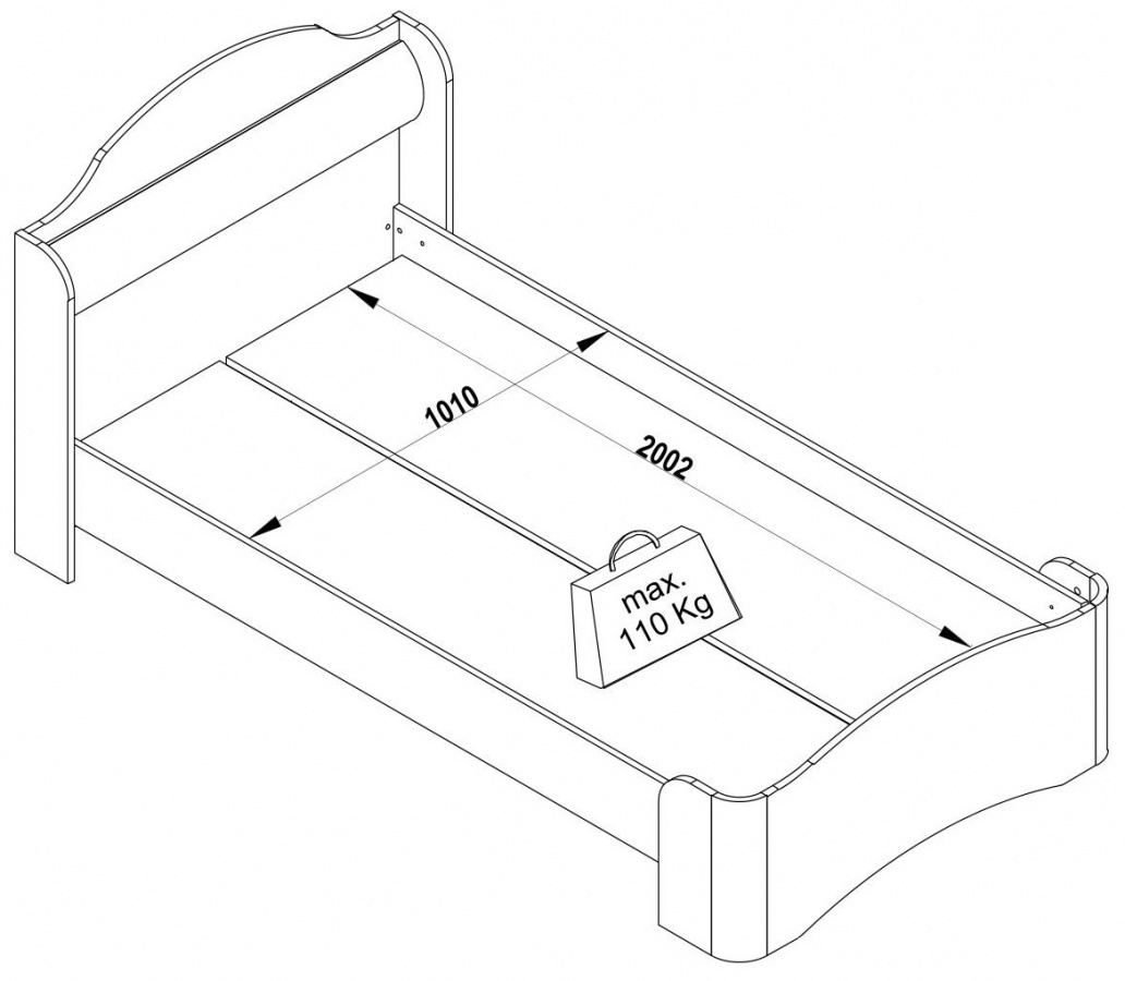 Detská posteľ 100x200cm celeste - biela.

 

 

Jednolôžková posteľ Celeste poskytuje vďaka svojmu vlnitému designu pocit spania v oblakoch.

 

 

Rozmery postele 100x200cm Celeste sú 108x94x204cm (š, v, h).

 

 

Všetky produkty z kolekcie Celeste a vhodné matrace nájdete nižšie v súvisiacom tovare.