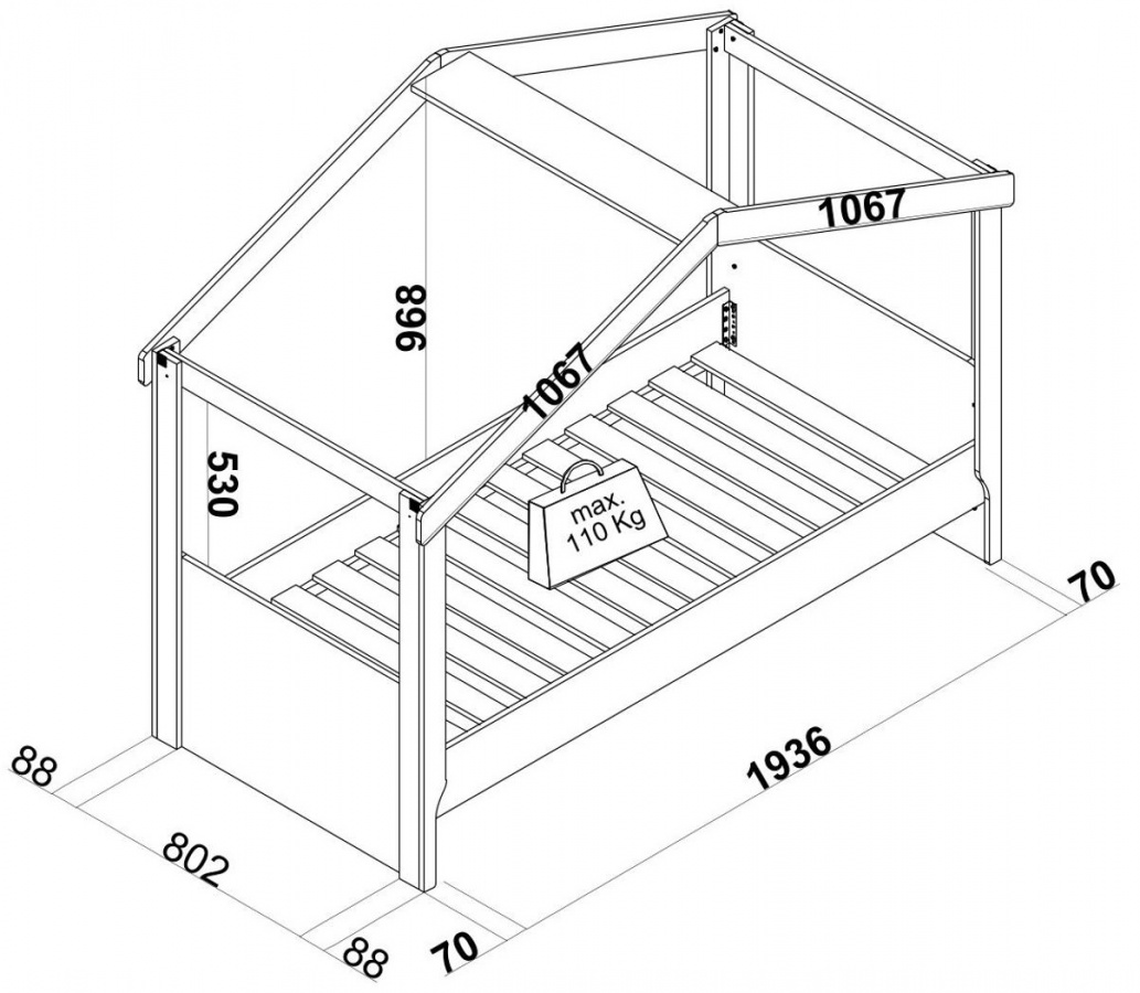 Strieška k detskej posteli spencer - šedá.

 

Bojíte sa, že normálna detská posteľ bude Vaše dieťa nudiť?

 

Rozmery striešky k detskej posteli Spencer sú 213x161x101cm (š, v, v).

 

Všetky produkty z kolekcie Spencer nájdete nižšie v súvisiacich produktoch.
