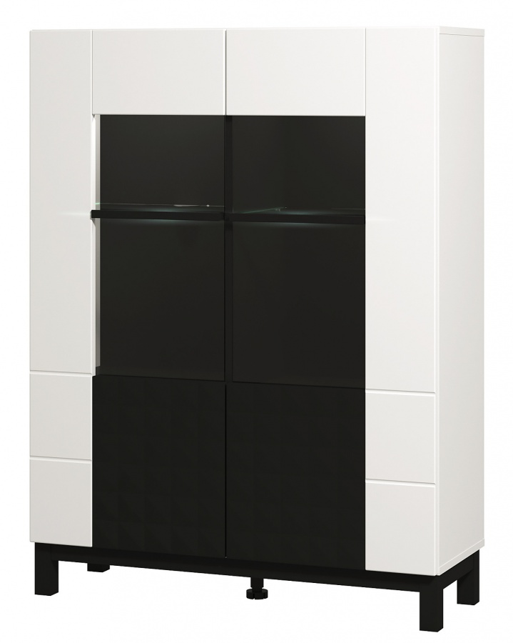 Široká vitrína s osvetlením stiletto - biela/čierna.

 

Rozmery širokej vitríny s osvetlením Stiletto sú 96x127,5x35cm (š, v, h).

 

Všetky produkty z kolekcie Stiletto nájdete nižšie v súvisiacich.