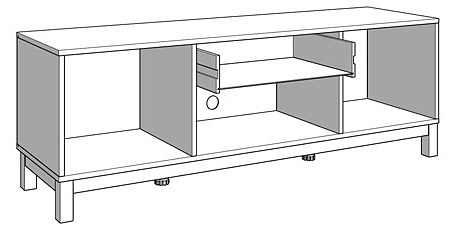 Tv stolík stiletto - biela/čierna.

 

Rozmery TV stolíka Stiletto sú 147,5x50,5x42cm (š, v,h).

 

Všetky produkty z kolekcie Stiletto nájdete nižšie v súvisiacich