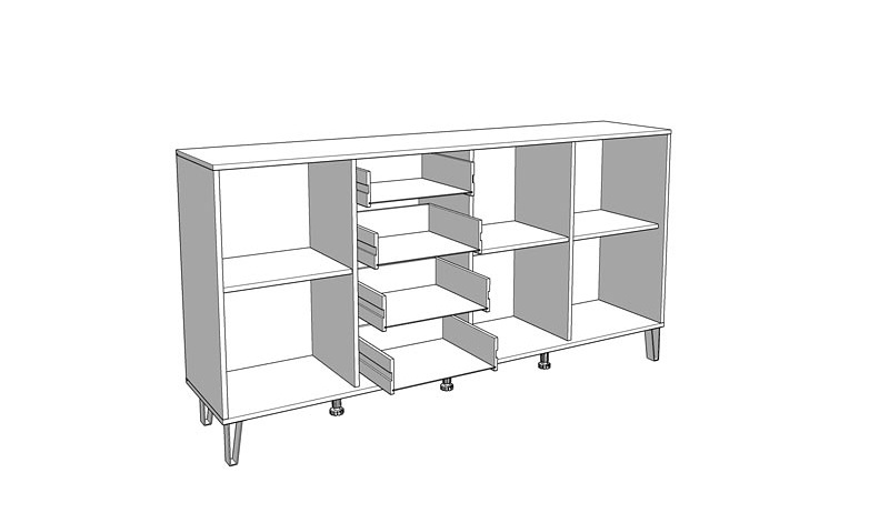 Široká komoda blanc - biela.

 

Rozmery široká komody Blanc sú 182,5x92,5x40cm (š, v, h).

 

Všetok nábytok z kolekcie Blanc nájdete nižšie v súvisiacich produktoch.