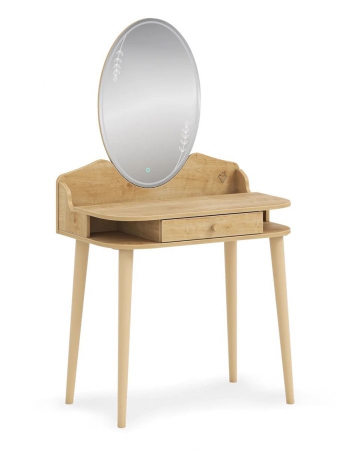 Toaletný stolík so zrkadlom a osvetlením cody - dub.

A zrkadlo?

 Drevené skosené nohy dodávajú stolíku stabilitu a štýlový vzhľad.

 

 

Rozmery toaletného stolíka Beauty sú 80x143x50cm (š, v, h).

 

 

Všetky produkty z kolekcie Cody  nájdete nižšie v súvisiacich produktoch.