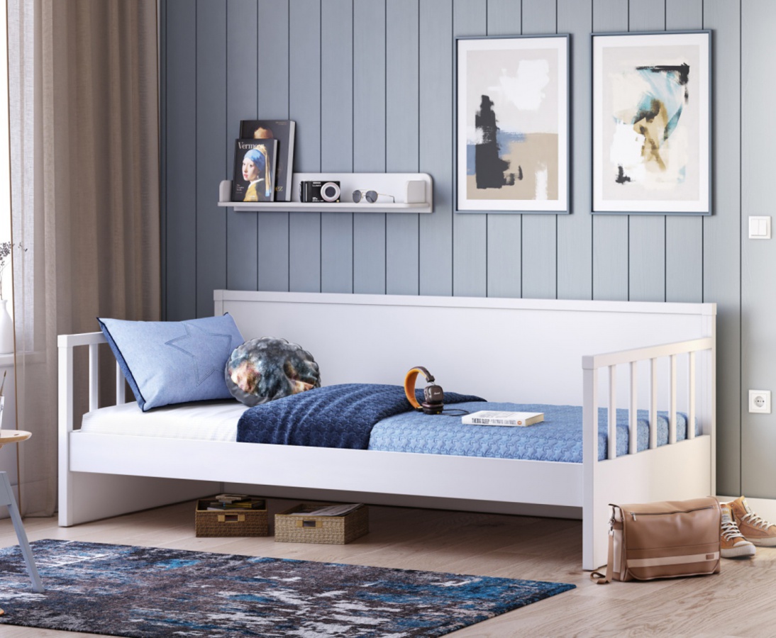 Posteľ s odnímateľnou zábranou pure modular - bielá.

Vnútorné rozmery 100x200 cm sú ideálne pre deti od narodenia až po ich dospievanie (0–14 rokov)!

 

Matrac nie je súčasťou.

Posteľ je dodávaná s roštom.

Spodná prístelka zobrazená na fotografiách nie je súčasťou produktu.

 

 

Rozmery postele s odnímateľnou zábranou Pure Modular sú 206x73x107cm (š, v, h).

 

 

Všetky produkty z kolekcie Pure Modular nájdete nižšie v súvisiacich produktoch.