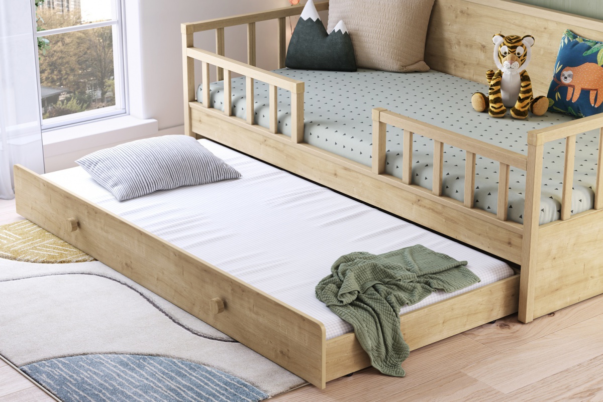 Prístelka k posteli cody - dub.

Zabudnite na krehké a vŕzgajúce postele.

 

Dodávaná bez matraca.

 

Rozmery prístelky k posteli Cody sú 198x23x94cm (š, v, h).
Veľkosť postele Cody je 100x200cm.

 


Všetky produkty z kolekcie Cody nájdete nižšie v súvisiacich produktoch.