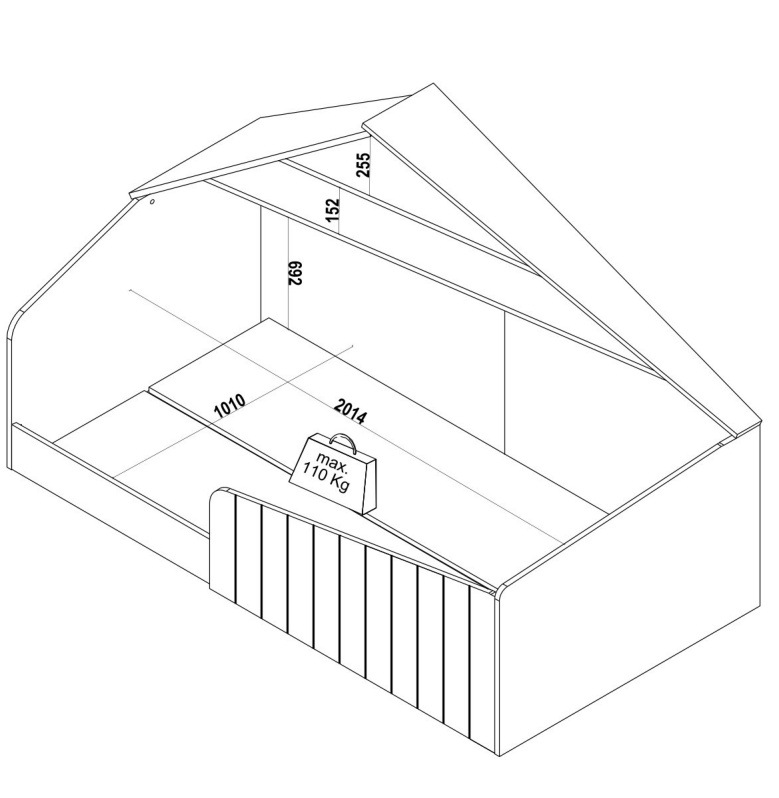 Detská posteľ 100x200cm tweety - biela/šedá.

 

 

Detská posteľ Tweety v jedinečnom prevedení domčeka je vymyslená podľa Montesorri výchovy spočívajúcou vo výučbe dieťaťa skúseností, ktorá mu umožňuje stať sa sebestačným.

 

 

Rozmery detskej postele 100x200cm Tweety sú 108x120x208cm (š, v, h), výška ložnej plochy je 16cm.

 

 

Všetky produkty z kolekcie Tweety a vhodné matrace nájdete nižšie v súvisiacom tovare.