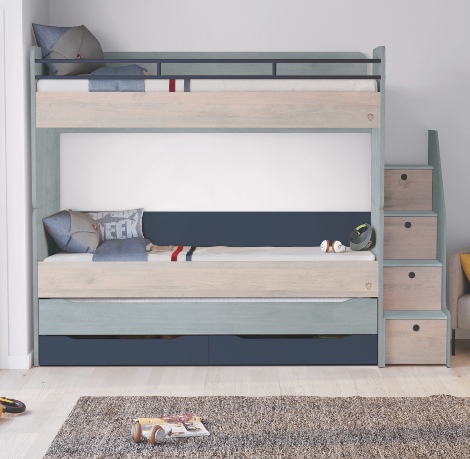 Schodíky s úložným priestorom lincoln modular - dub, dub modrá.

 

Schodíky Modular sú inovovaným modelom, ktorý vystupuje do popredia svojou funkčnosťou aj eleganciou svojho dizajnu.

Nosnosť schodíka je 80-95kg.

 

Rozmery schodíkov s úložným priestorom Modular sú 40x139x95cm (š, v, h).

 

Kolekcia Modular vychádza z pôvodnej kolekcie Lincoln, ich dekory a farby sú zhodné, a tak je možné detskú izbu doplniť kúskami nábytku z týchto pôvodných kolekcií.