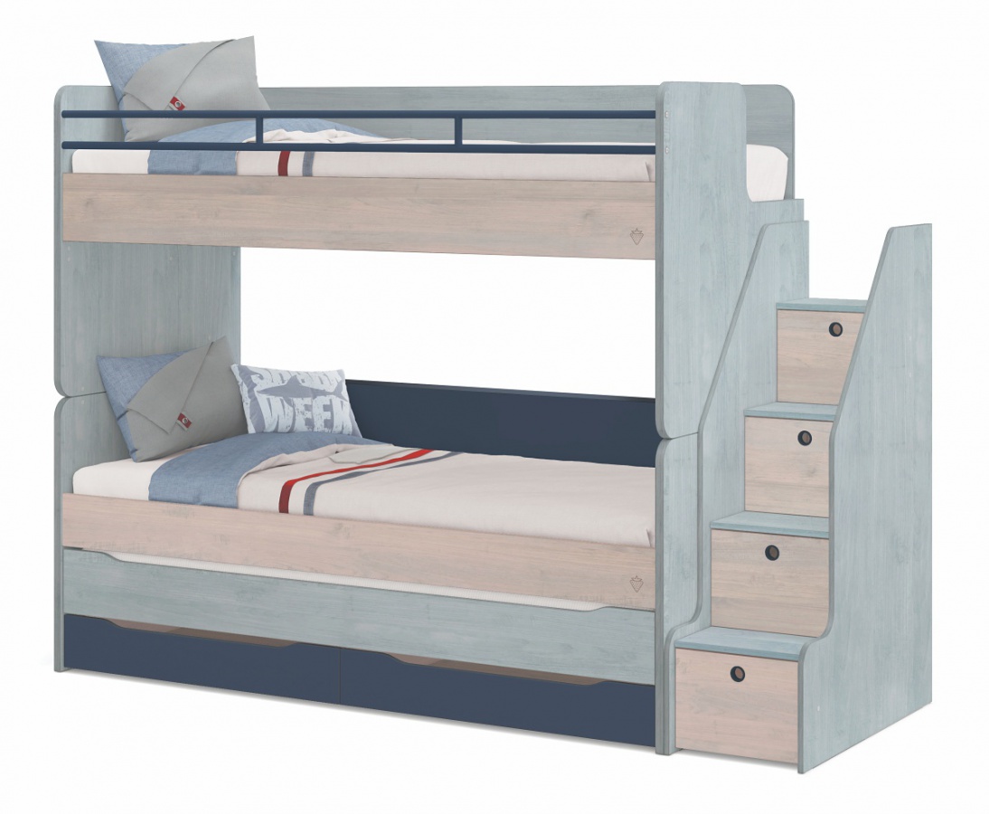 Poschodová posteľ s prístelkou a schodíkmi lincoln modular - dub, dub.

 

Poschodová posteľ Modular ponúka inteligentné riešenie spania aj pre menšie priestory.

 

Rozmery poschodovej postele s prístelkou, úložným priestorom a schodíkmi Modular sú 247x180x95cm (š, v, h).

 

Kolekcia Modular vychádza z pôvodnej kolekcie Lincoln, ich dekory a farby sú zhodné, a tak je možné detskú izbu doplniť kúskami nábytku z týchto pôvodných kolekcií.