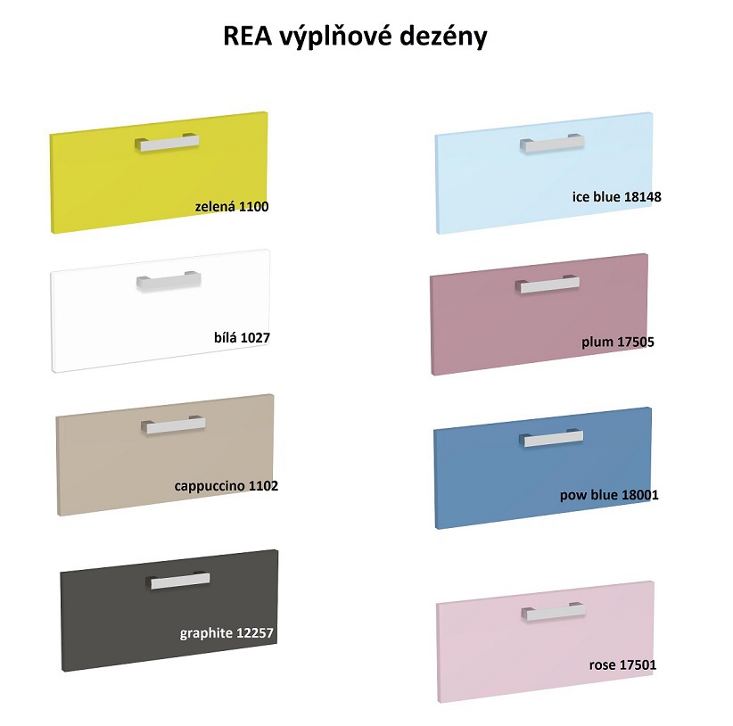 Komoda rea wave 4 zásuvková-biela.