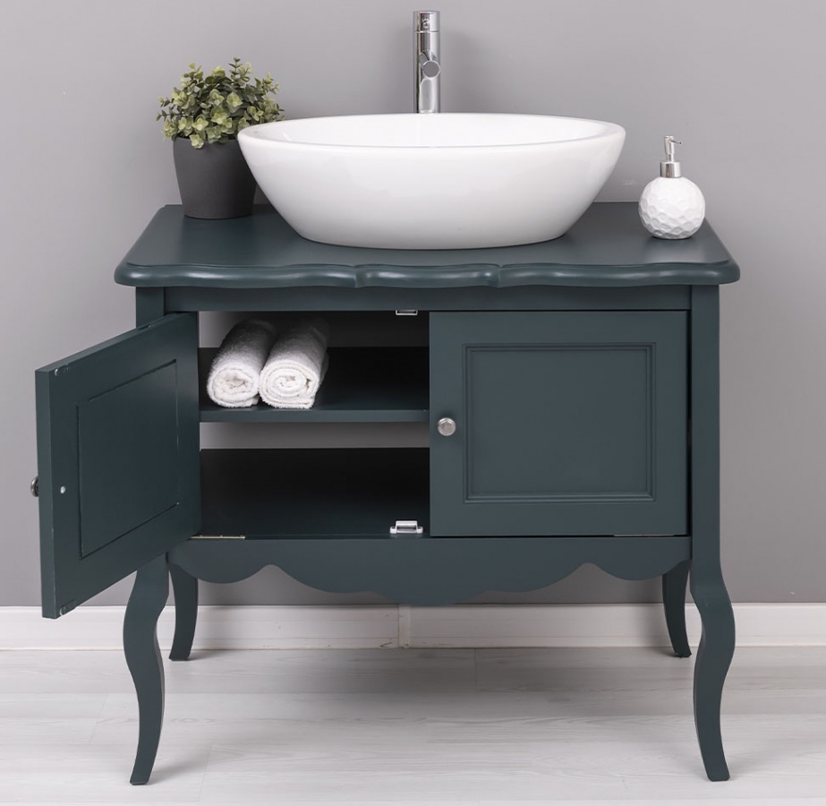 Kúpeľňová skrinka pre umývadlo lady 711 - tmavo zelená.

 

Povrch skrinky je ošetrený farebným náterom v odtieni P087.

 

Umývadlo, batéria či kovový výpust nie sú súčasťou a je potrebné ich zakúpiť samostatne.

 

 

 

 

Rozmery kúpeľňovej skrinky pre umývadlo Lady 711 sú 90x75x54cm (š, v, h).

 

 

 

 

 

Pre kompletnú ponuku masívneho nábytku od tohto výrobcu kliknite TU.

 

 

 

Farba na fotografii sa môže ľahko líšiť oproti reálnemu výrobku.

________________________________________

Z dôvodu výroby masívneho nábytku na zákazku, sme nútení požadovať od zákazníka zálohu v minimálnej výške 30% z ceny nábytku.