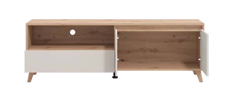 Tv stolík 157 pattie - dub, béžová.


Jedným z výrazných prvkov tohto televízneho stolíka sú jeho zvýšené drevené nohy.


Funkčnosť tohto televízneho stolíka je jedným z jeho hlavných predností.


Otvorená polica je ďalším užitočným prvkom tohto stolíka.


Celkovo je tento televízny stolík navrhnutý tak, aby spĺňal všetky potreby moderného bývania.

 

 


 Rozmery TV stolíka Pattie sú 157x 52,5 x 40cm (š, v, h).

 

 

Všetok nábytok patriaci do kolekcie Pattie nájdete nižšie v súvisiacich produktoch