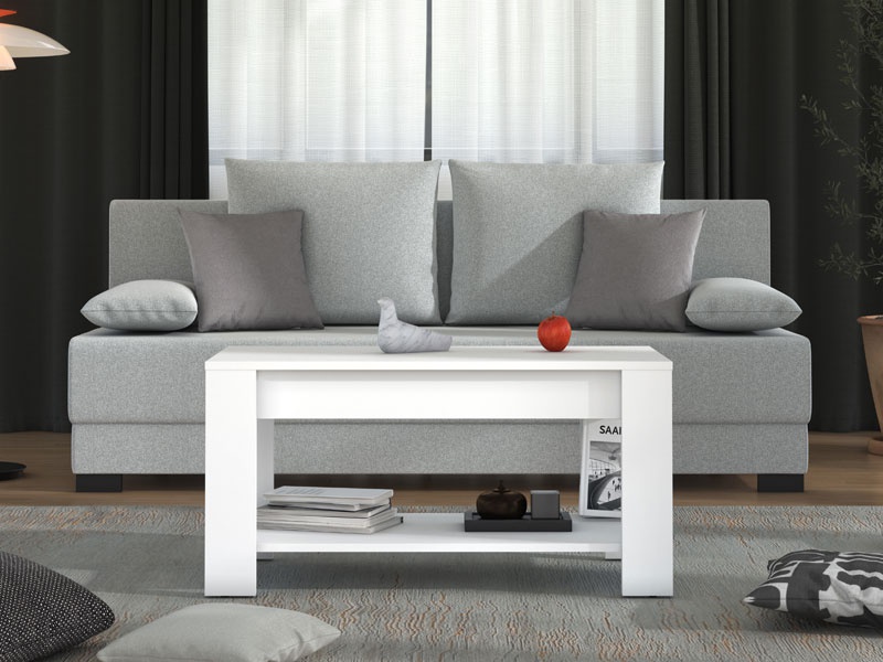 Konferenčný stolík carla - biela.

Jednou z hlavných predností tohto konferenčného stolíka je jeho povrch z bielej matnej fólie, ktorý dodáva stolíku sofistikovaný vzhľad.

Stolík je vybavený spodnou policou, ktorá poskytuje praktický úložný priestor pre vaše časopisy, knihy alebo diaľkové ovládače.

Konštrukcia stolíka je pevná a stabilná, čo zaisťuje dlhú životnosť a odolnosť.

Tento konferenčný stolík nie je len praktickým kusom nábytku, ale aj výrazným dizajnovým prvkom, ktorý obohatí váš obývací priestor.

 

 

Rozmery konferenčného stolíka Carla sú 90x45,5x49,5 5cm (š, v, h).

 

 

Konferenčný stolík Carla v inom farebnom prevedení nájdete nižšie v súvisiacich produktoch