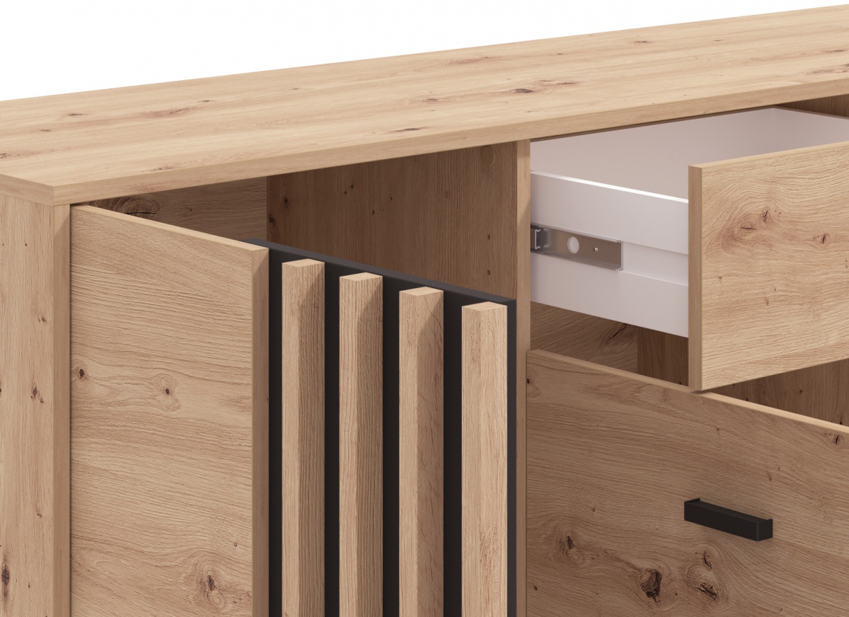 Komoda luisa - dub, čierna.

 

 

 

Jedným z hlavných rysov tejto komody je jej praktický a prehľadný úžitkový priestor.

 

 

 

Materiály použité pri výrobe tejto komody sú starostlivo vybrané tak, aby zaisťovali dlhú životnosť a odolnosť.

 

 

 

Táto komoda je ideálnou voľbou pre tých, ktorí hľadajú kombináciu funkčnosti a štýlu.

 

 

 

 

 

Rozmery Komody Luisa sú 157x 90x40cm (š, v, h).

 

 

 

 

 

Všetky produkty z kolekcie Luisa nájdete nižšie v súvisiacom tovare.