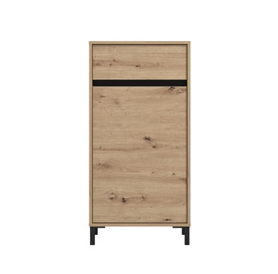 Predsieňová zostava april - dub, čierna.

 

Predsieňová skriňa, ktorá sa pýši prírodným vzhľadom vďaka dekoru duba.

 

Vešiakový panel, ktorý je vyrobený z kvalitnej drevotriesky s hrúbkou 16 mm.

 

Predsieňová komoda v dekore dubového dreva s čiernymi detailmi je ideálnym riešením pre moderný a štýlový vstup do vášho domova.

 

Botník s čalúnením je vyrobený z kvalitnej drevotriesky s hrúbkou 16 mm a jeho povrch z lamina je známy svojou odolnosťou proti poškriabaniu a jednoduchou údržbou.

 

Nástenné zrkadlo je ideálnym doplnkom pre každú modernú domácnosť.

 

 

 

Rozmery:


	Predsieňové skrine April sú 54,5 x205,5x40cm (š, v, h).
	Predsieňové komody April sú 63x115x19,5cm (š, v, h).
	Predsieňové komody April sú 54,5 x109,5x40cm (š, v, h).
	Botníka s čalúnením April sú 80x57x40cm (š, v, h).
	Nástenného zrkadla April sú 51x83x2cm (š, v, h).


 


Všetky produkty z kolekcie April nájdete nižšie v súvisiacom tovare.