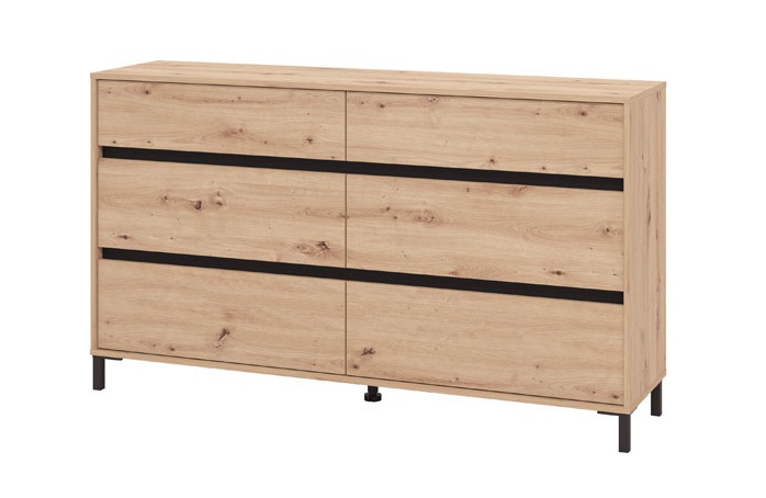 Zásuvková komoda marianne - dub.

Pozostáva zo šiestich priestranných zásuviek, ktoré ponúkajú dostatok miesta na uloženie všetkého, čo potrebujete mať po ruke, ale pritom diskrétne uschované.

Konštrukcia komody je vyrobená z kvalitných materiálov, ktoré zaisťujú jej dlhú životnosť a odolnosť.

Vďaka svojmu premyslenému dizajnu a kvalitnému spracovaniu je komoda nielen praktickým, ale aj štýlovým doplnkom vášho interiéru.

 

 

Rozmery zásuvkovej komody Marianne sú 90x157x40cm (š, v, h).

 

 

Všetky produkty z kolekcie Marianne nájdete nižšie v súvisiacom tovare.