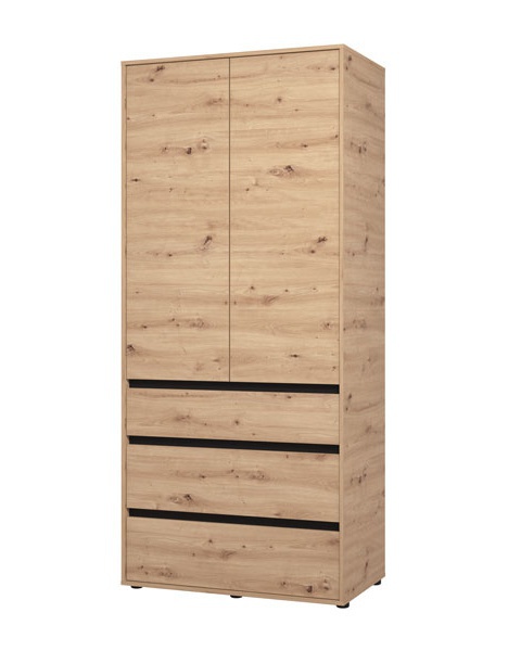 Šatníková skriňa 90 ii elmer - dub.

Spodná časť skrine obsahuje 3 zásuvky, ktoré sú ideálne na uloženie drobnejších predmetov, ako sú doplnky, spodná bielizeň alebo iné osobné veci.

Šatníková skriňa je vyrobená z kvalitných materiálov, ktoré zaisťujú jej dlhú životnosť a odolnosť.

 

 

Rozmery šatníkovej skrine Elmer sú 93x210,5x54cm (š, v, h).

 

 

Všetky produkty z kolekcie Elmer nájdete nižšie v súvisiacom tovare.