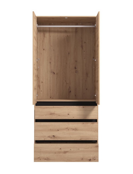 Šatníková skriňa 90 ii elmer - dub.

Spodná časť skrine obsahuje 3 zásuvky, ktoré sú ideálne na uloženie drobnejších predmetov, ako sú doplnky, spodná bielizeň alebo iné osobné veci.

Šatníková skriňa je vyrobená z kvalitných materiálov, ktoré zaisťujú jej dlhú životnosť a odolnosť.

 

 

Rozmery šatníkovej skrine Elmer sú 93x210,5x54cm (š, v, h).

 

 

Všetky produkty z kolekcie Elmer nájdete nižšie v súvisiacom tovare.