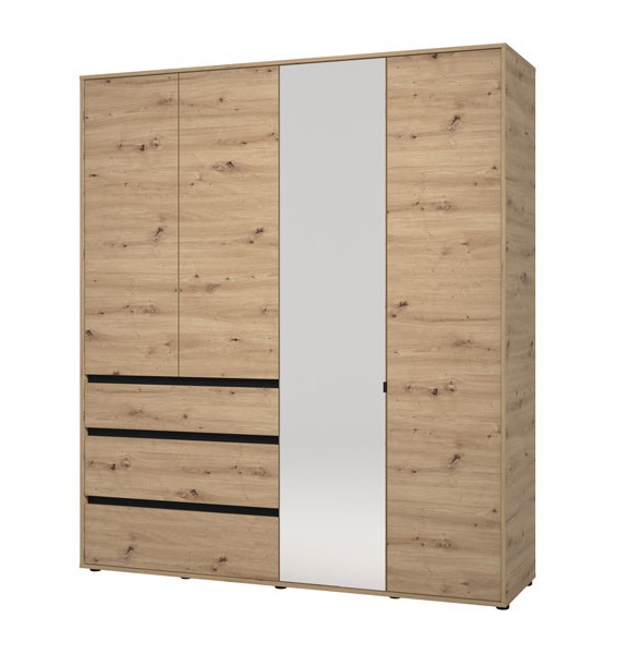 Šatníková skriňa 180 ii elmer - dub.

Spodná časť skrine obsahuje 3 zásuvky, ktoré sú ideálne na uloženie drobnejších predmetov, ako sú doplnky, spodná bielizeň alebo iné osobné veci.

Šatníková skriňa je vyrobená z kvalitných materiálov, ktoré zaisťujú jej dlhú životnosť a odolnosť.

 

 

Rozmery šatníkovej skrine Elmer sú 182,5x210,5x54,5cm (š, v, h).

 

 

Všetky produkty z kolekcie Elmer nájdete nižšie v súvisiacom tovare.