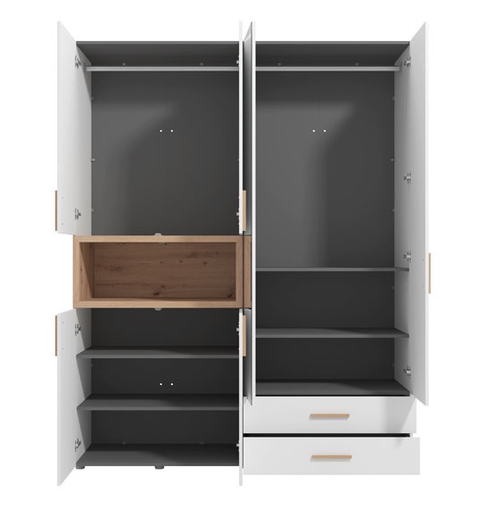 Kombinovaná šatníková skriňa dorcas - biela, dub.

Táto šesťdverová​ šatníková skriňa ponúka veľkorysý úžitkový priestor, ktorý je rozdelený do niekoľkých častí, aby splnil rôzne potreby užívateľov.

Jedným z kľúčových prvkov tejto šatníkovej skrine je zrkadlo, ktoré je integrované do jej konštrukcie.

Konštrukcia je tvorená z drevotriesky s hrúbkou 16 mm, čo zaisťuje pevnosť a stabilitu.

 

 

 

Rozmery šatníkovej skrine Dorcas sú 179x226,5x56,5cm (š, v, h).

 

 

Všetky produkty z kolekcie Dorcas nájdete nižšie v súvisiacom tovare.