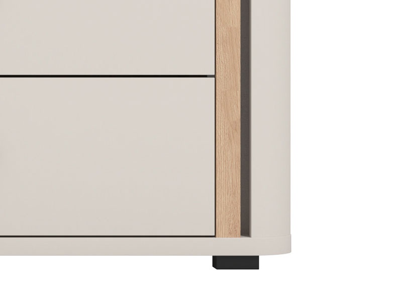 Tv stolík briony - kašmír/dub artisan.

 

Funkčnosť tohto televízneho stolíka je podčiarknutá jeho premysleným dizajnom, ktorý zahŕňa štyri priestranné zásuvky.

 

Kombinácia kašmírového dekoru a dub artisan fólie vytvára elegantný kontrast, ktorý je ideálny pre moderný interiérový design.

 

Vďaka svojej univerzálnosti a štýlovému dizajnu je tento televízny stolík vhodný pre rôzne typy interiérov, od minimalistických až po tie viac dekoratívne.

 

Rozmery TV stolíka Briony sú 176,5 x 52 x 40 cm (š, v, h).

 

Podobný nábytok nájdete nižšie v súvisiacich produktoch.