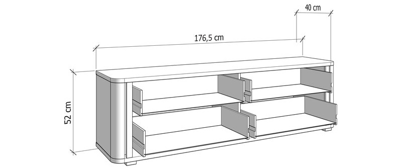 Tv stolík briony - kašmír/dub artisan.

 

Funkčnosť tohto televízneho stolíka je podčiarknutá jeho premysleným dizajnom, ktorý zahŕňa štyri priestranné zásuvky.

 

Kombinácia kašmírového dekoru a dub artisan fólie vytvára elegantný kontrast, ktorý je ideálny pre moderný interiérový design.

 

Vďaka svojej univerzálnosti a štýlovému dizajnu je tento televízny stolík vhodný pre rôzne typy interiérov, od minimalistických až po tie viac dekoratívne.

 

Rozmery TV stolíka Briony sú 176,5 x 52 x 40 cm (š, v, h).

 

Podobný nábytok nájdete nižšie v súvisiacich produktoch.