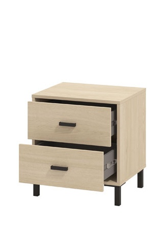 Nočný stolík anita - dub svetlý.

 

Výhody:


	Praktický úložný priestor: Stolík ponúka dve priestranné zásuvky, ktoré poskytujú dostatok miesta na uloženie všetkých nevyhnutností, ktoré chcete mať po ruke.
	Elegantné detaily: Úchytky a nožičky sú navrhnuté tak, aby dotvárali moderný vzhľad stolíka.
	Robustná konštrukcia: Použitie odolných materiálov (lamino, ABS hrany, MDF dosky a ďalšie) a kovových spojovacích prvkov zaisťuje výdrž a stabilitu nočného stolíka.



*ABS hrany = prúžky slúžiace na olepenie a ochranu hrán nábytkových dosiek
*MDF doska = ľahko opracovateľný drevovláknitý materiál so širokým spektrom možných úprav využívaný napr.

 

Rozmery nočného stolíka Anita sú 48 x 52 x 40 cm (š, v, h).

 

Ďalší nábytok z kolekcie ANITA nájdete nižšie v súvisiacich produktoch.