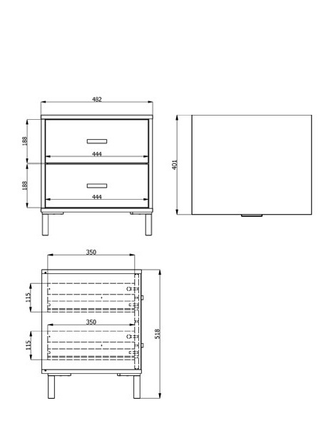 Nočný stolík anita - dub svetlý.

 

Výhody:


	Praktický úložný priestor: Stolík ponúka dve priestranné zásuvky, ktoré poskytujú dostatok miesta na uloženie všetkých nevyhnutností, ktoré chcete mať po ruke.
	Elegantné detaily: Úchytky a nožičky sú navrhnuté tak, aby dotvárali moderný vzhľad stolíka.
	Robustná konštrukcia: Použitie odolných materiálov (lamino, ABS hrany, MDF dosky a ďalšie) a kovových spojovacích prvkov zaisťuje výdrž a stabilitu nočného stolíka.



*ABS hrany = prúžky slúžiace na olepenie a ochranu hrán nábytkových dosiek
*MDF doska = ľahko opracovateľný drevovláknitý materiál so širokým spektrom možných úprav využívaný napr.

 

Rozmery nočného stolíka Anita sú 48 x 52 x 40 cm (š, v, h).

 

Ďalší nábytok z kolekcie ANITA nájdete nižšie v súvisiacich produktoch.