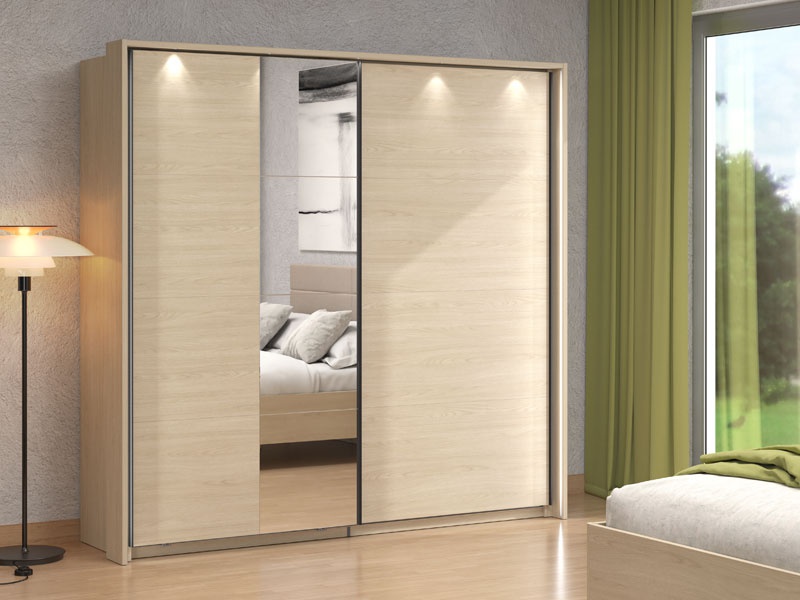 Šatníková skriňa s posuvnými dverami a zrkadlom anita - dub svetlý.

 

Objavte čaro šatníkovej skrine Anita, ktorá sa stane nepostrádateľnou súčasťou vašej spálne.

 

Tento model si možno prispôsobiť podľa individuálnych potrieb, a to napríklad inštaláciou rámu s LED osvetlením (alebo bez), dodatočných políc a zásuviek pre lepšiu organizáciu a prehľadnosť, alebo aj pridanie spomaľovača posuvných dverí pre plynulé zatváranie.

 

Výhody:


	Posuvné dvere: Jednoduché otváranie a zatváranie bez potreby ďalšieho priestoru.
	Zrkadlo: Umiestnené v ľavej prednej časti dverí, opticky zväčšuje priestor a pridáva miestnosti na svetelnosti.
	Dekor svetlého portského duba: Prináša do interiéru pocit tepla a elegancie.
	Možnosť prispôsobenia: Upravte si skriňu podľa svojich potrieb a preferencií.
	Kvalitné materiály a spracovanie: Zaručujú dlhú životnosť a spokojnosť s produktom.


 

Pevnosť a stabilitu konštrukcie zabezpečuje lamino o hrúbke 16mm, zadná strana je potom tvorená 3mm sololitom.

 

*ABS hrany = prúžky slúžiace na olepenie a ochranu hrán nábytkových dosiek
*MDF doska = ľahko opracovateľný drevovláknitý materiál so širokým spektrom možných úprav využívaný napr.

 

Šatníková skriňa Anita je súčasťou rovnomennej kolekcie Anita, čo umožňuje jednoduchú kombináciu s ďalšími prvkami tejto rady pre jednotný a harmonický vzhľad vašej spálne.

 

Prineste do svojho domova kúsok elegancie a pohodlia s touto úžasnou šatníkovou skriňou!

 

Rozmery šatníkovej skrine Anita sú 220x217,5x61cm (š, v, h).

 

Ďalšie produkty z kolekcie Anita a dodatočné produkty k tejto skrini nájdete nižšie v súvisiacich produktoch.