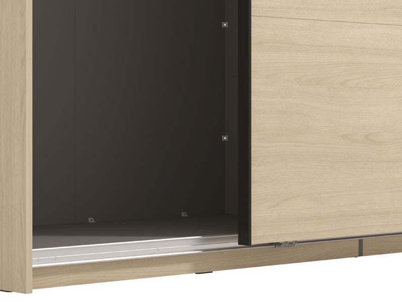 Šatníková skriňa s posuvnými dverami a zrkadlom anita - dub svetlý.

 

Objavte čaro šatníkovej skrine Anita, ktorá sa stane nepostrádateľnou súčasťou vašej spálne.

 

Tento model si možno prispôsobiť podľa individuálnych potrieb, a to napríklad inštaláciou rámu s LED osvetlením (alebo bez), dodatočných políc a zásuviek pre lepšiu organizáciu a prehľadnosť, alebo aj pridanie spomaľovača posuvných dverí pre plynulé zatváranie.

 

Výhody:


	Posuvné dvere: Jednoduché otváranie a zatváranie bez potreby ďalšieho priestoru.
	Zrkadlo: Umiestnené v ľavej prednej časti dverí, opticky zväčšuje priestor a pridáva miestnosti na svetelnosti.
	Dekor svetlého portského duba: Prináša do interiéru pocit tepla a elegancie.
	Možnosť prispôsobenia: Upravte si skriňu podľa svojich potrieb a preferencií.
	Kvalitné materiály a spracovanie: Zaručujú dlhú životnosť a spokojnosť s produktom.


 

Pevnosť a stabilitu konštrukcie zabezpečuje lamino o hrúbke 16mm, zadná strana je potom tvorená 3mm sololitom.

 

*ABS hrany = prúžky slúžiace na olepenie a ochranu hrán nábytkových dosiek
*MDF doska = ľahko opracovateľný drevovláknitý materiál so širokým spektrom možných úprav využívaný napr.

 

Šatníková skriňa Anita je súčasťou rovnomennej kolekcie Anita, čo umožňuje jednoduchú kombináciu s ďalšími prvkami tejto rady pre jednotný a harmonický vzhľad vašej spálne.

 

Prineste do svojho domova kúsok elegancie a pohodlia s touto úžasnou šatníkovou skriňou!

 

Rozmery šatníkovej skrine Anita sú 220x217,5x61cm (š, v, h).

 

Ďalšie produkty z kolekcie Anita a dodatočné produkty k tejto skrini nájdete nižšie v súvisiacich produktoch.