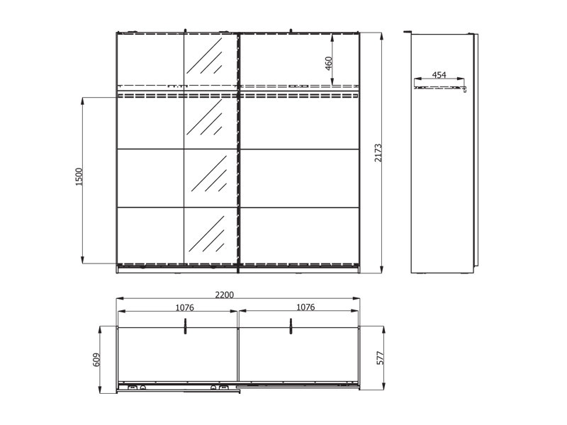Šatníková skriňa s posuvnými dverami a zrkadlom anita - dub svetlý.

 

Objavte čaro šatníkovej skrine Anita, ktorá sa stane nepostrádateľnou súčasťou vašej spálne.

 

Tento model si možno prispôsobiť podľa individuálnych potrieb, a to napríklad inštaláciou rámu s LED osvetlením (alebo bez), dodatočných políc a zásuviek pre lepšiu organizáciu a prehľadnosť, alebo aj pridanie spomaľovača posuvných dverí pre plynulé zatváranie.

 

Výhody:


	Posuvné dvere: Jednoduché otváranie a zatváranie bez potreby ďalšieho priestoru.
	Zrkadlo: Umiestnené v ľavej prednej časti dverí, opticky zväčšuje priestor a pridáva miestnosti na svetelnosti.
	Dekor svetlého portského duba: Prináša do interiéru pocit tepla a elegancie.
	Možnosť prispôsobenia: Upravte si skriňu podľa svojich potrieb a preferencií.
	Kvalitné materiály a spracovanie: Zaručujú dlhú životnosť a spokojnosť s produktom.


 

Pevnosť a stabilitu konštrukcie zabezpečuje lamino o hrúbke 16mm, zadná strana je potom tvorená 3mm sololitom.

 

*ABS hrany = prúžky slúžiace na olepenie a ochranu hrán nábytkových dosiek
*MDF doska = ľahko opracovateľný drevovláknitý materiál so širokým spektrom možných úprav využívaný napr.

 

Šatníková skriňa Anita je súčasťou rovnomennej kolekcie Anita, čo umožňuje jednoduchú kombináciu s ďalšími prvkami tejto rady pre jednotný a harmonický vzhľad vašej spálne.

 

Prineste do svojho domova kúsok elegancie a pohodlia s touto úžasnou šatníkovou skriňou!

 

Rozmery šatníkovej skrine Anita sú 220x217,5x61cm (š, v, h).

 

Ďalšie produkty z kolekcie Anita a dodatočné produkty k tejto skrini nájdete nižšie v súvisiacich produktoch.