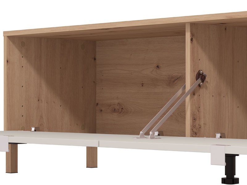 Obývacia stena norra - dub artisan/kašmír.

 

Využite moderný dizajn, ktorý ľahko zapadne do každého interiéru.

 

Stenu tvorí prevažne lamino.

 

*ABS hrany = prúžky slúžiace na olepenie a ochranu hrán nábytkových dosiek

 

Výhody:


	Štýl a elegancia: Moderný dizajn, ktorý vynikne v každej obývačke.
	Funkčnosť: Ponúka dostatok úložného priestoru pre všetky vaše potreby.
	Kvalita: Vyrobené z kvalitných materiálov, ktoré zaručujú dlhú životnosť a odolnosť.
	Prispôsobivosť: Vďaka variabilnému usporiadaniu sa prispôsobí akémukoľvek priestoru.


 

Obývacia stena Norra je viac než len kus nábytku – je to riešenie, ktoré prináša harmóniu medzi štýlom a funkciou.

 

Rozmery obývacej steny Norra sú 234 x 40 x 178 cm (š, h, v).

 

Podobné produkty aj príslušné osvetlenie nájdete nižšie v súvisiacich produktoch.